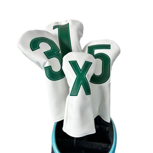 Golf club cover 135 x digital wooden pole cover white and green color optional