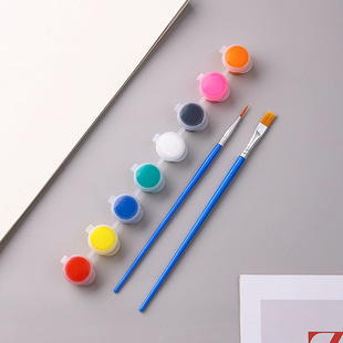 Supply 3ml6 color children's acrylic paint 12 color 6 Siamese student art painting coloring plaster doll paint