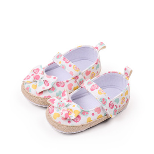 Baby's New Spring and Autumn Non-slip Soft Sole Shoes 3-6-12 Months Baby Girl Cute Flower Princess Shoes