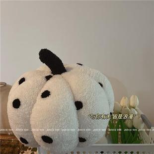 Nordic Internet Popular Soft Cute Round Pumpkin Pillow Sofa Living Room Three-Dimensional Waist Office Bedroom Wave Point Pillow