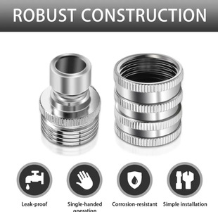 Quick connect stainless steel 360 swivel water pipe joint Garden Hose Quick Connect Fittings