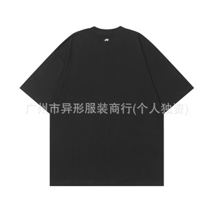2025 Korean Trendy Brand New Ngc Couple Bear Doll Hand-Painted Graffiti Men and Women Same Style Pure Cotton Short-Sleeved T-Shirt