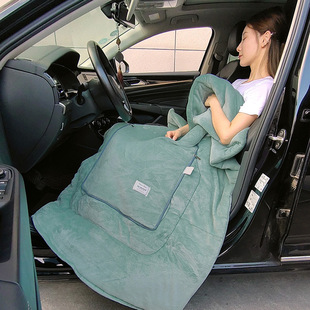 Solid color 6kg milk velvet pillow quilt thickened and enlarged 1.8 m car camping office lunch break air conditioning winter quilt