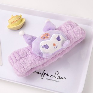 Cartoon Cute Kulomi Plush Hair Band Student Women Girl Heart Wash Face Wash Hair Band Headwear Women