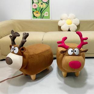 SOURCE Factory Christmas deer shoe changing stool low stool housewarming gift home storage stool creative decoration animal stool