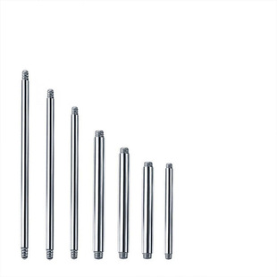 Stainless steel tongue ring tongue nail rod external thread rod replacement rod steel color ear nail rod ear bridge dimple rod puncture jewelry