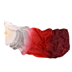Classical Dance Silk Dance Fan Wrapping Dance Fan Wine Red Wanjiang Dance Fan Leng Life River Children's Long Fan