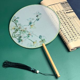 Сказочный веер * Шелковый веер * Аксессуары из мультфильмов Hanfu * Китайский Чонсам * Вентилятор с лотосовым краном * Круглый веер