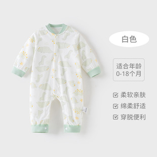 Newborn jumpsuit cotton boneless baby spring and autumn long sleeve khayi climbing suit 60 baby clothes spring and autumn
