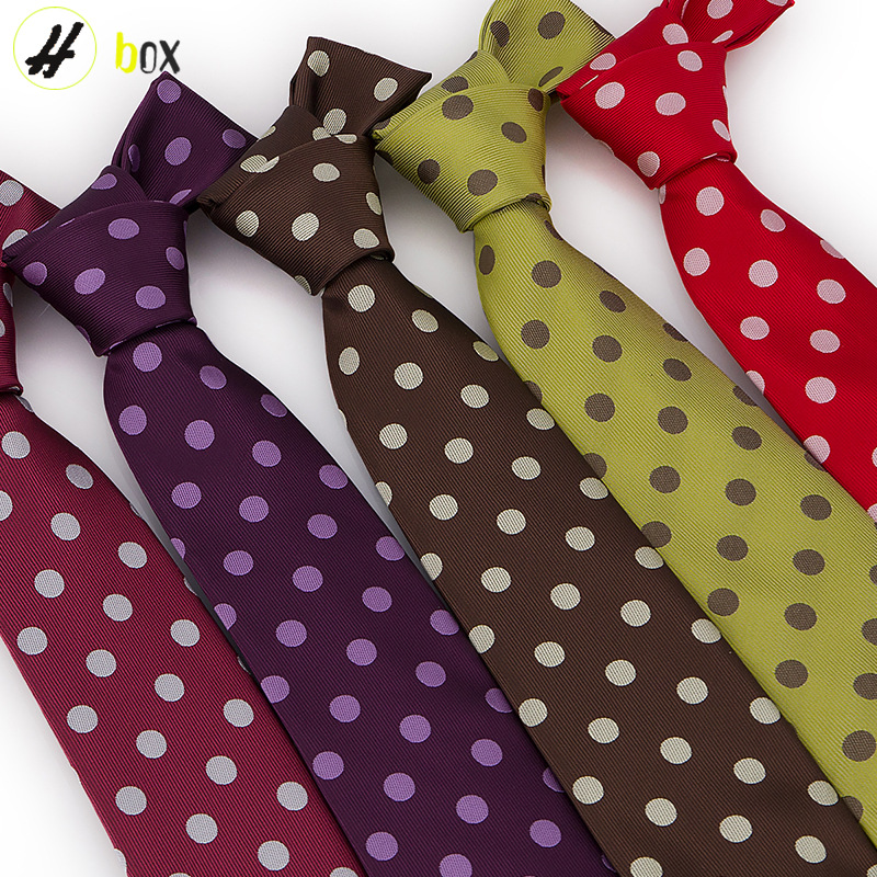 Polka dot tie men's polyester yarn-dyed fabric source manufacturers in stock supply wholesale foreign trade supply