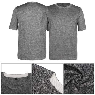 Spot Level 5 Anti-Cut Short-Sleeved Amazon Wholesale Wear-Resistant and Tear-Resistant Dark Gray Light Gray Knitted Export E-Commerce Protection