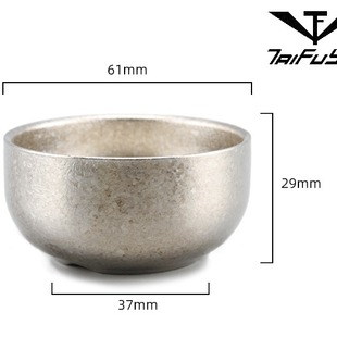 Pure titanium double layer small tea cup creative crystallization color preservation portable tea set small tea business factory direct wholesale
