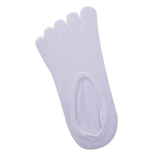 Summer five-finger socks men's cotton thin deodorant split toe women's invisible boat Socks non-slip silicone shallow mouth breathable Sports