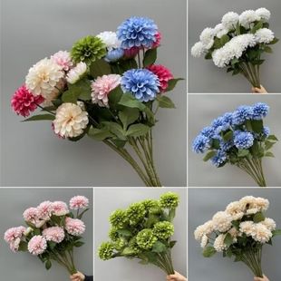 Simulation Flower 3-head Dark Fragrance Wedding Wedding Auditorium Road Flower Arrangement Landscape Decoration Home Decoration Hotel Outdoor Shooting