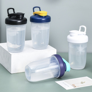 400 ml protein powder milkshake shake cup portable plastic sports water cup outdoor fitness water bottle can be fixed logo