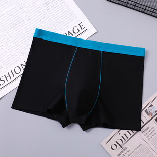 Men's cotton underwear mid-high waist plus size fat pants 3D seamless high quality cotton men's boxers cross-border foreign trade