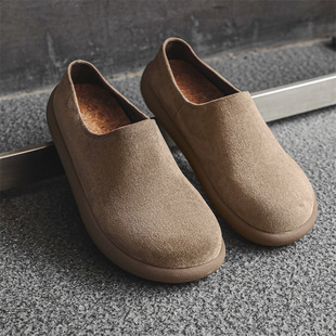 Slip-on Birkenan Shoes 2025 Summer Men's Outwear Half-Pack Slippers Platform Height-Increasing Daily Casual Lazy Shoes