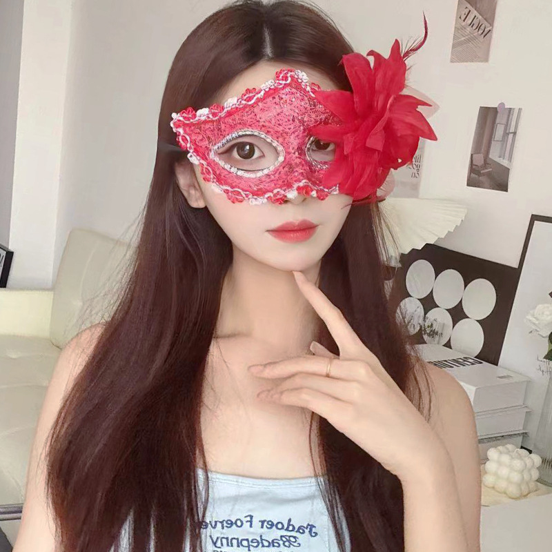 Children's Day Halloween Dance Mask Female Half Face Princess Cos Party Photography Stage Performance Props Face Decoration