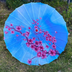 Oil Paper Umbrella Antique Umbrella for Men and Women Rainproof and Sunscreen Umbrella National Fashion Style Chinese Style Antique Dance Umbrella Decorative Umbrella Ceiling