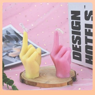 ⇕ Gesture Middle Finger Silicone Mold Handmade Creative Plaster Aromatherapy Ornaments Cake Decoration Mold