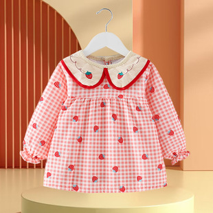Baby girl's fashionable new princess dress anti-dressing children's waterproof anti-Dirty Apron bib kindergarten protective clothing