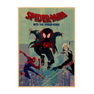 Spiderman SpiderMan Poster Marvel Superhero Movie Kraft Paper Decoration Wall Painting Dormitory Mural 693