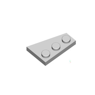 2*3 Wedge Plate-Left 43723 Domestic Building Blocks Compatible with Lego Assembled Science and Education Model Building Block Toy Spare Parts