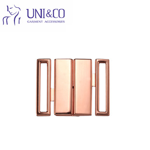 Guangzhou factory direct sales/high-grade metal buckle/rubber swimsuit buckle/BRA front buckle/fashion all-match.