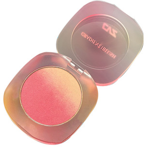 CVZ Tricolor Gradient Blush Fit Plate Dirty Tea Pink Not Fly Powder Warm Color Blush Natural Naked Makeup Blush