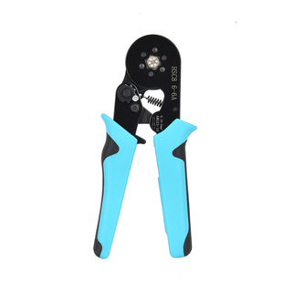 Black 0.25-6mm ² European tube terminal is suitable for multifunctional ratchet HSC8 6-6A suit crimping pliers