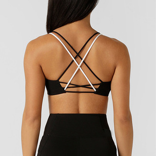 Spring and Summer 2025 New Sports Underwear Women's Shockproof Running Training Wearing Stomach Rope Fitness Beauty Back Yoga Clothing
