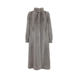 2024 Winter New Eco-friendly Purple Standard Velvet Lined Mink Fur Coat Young Mink Fur Coat Women