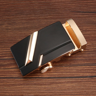 Leather Head Men's Automatic Buckle 3.5 Belt Buckle Head Alloy Waist Head Buckle Belt Belt Men's Waist