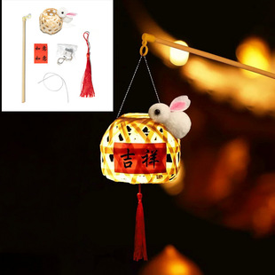Chinese style children's hand-held luminous handmade diy small gift ancient style lantern