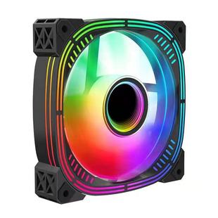 Prism desktop computer ARGB fan chassis 5v3 pin 12cm ultra-quiet air cooling fan luminous colored lights