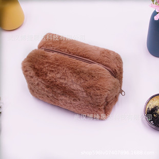 Etsy трансграничная вышивка макарон плюшевая сумка-сумка конфеты цвет портативный сладкий мягкий клейкий сумка для макияжа сумка-ручка
