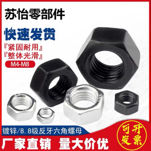 4.8 grade galvanized DIN934 external hexagon nut nut M4 M5-M6 M8 M10 M12 M14 M16 M