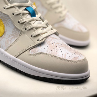 High version low top aj1 casual all-match men's shoes women's shoes Barb joint company grade SB black and white panda Putian shoes