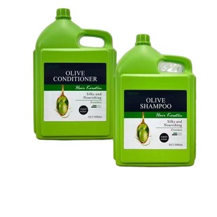 Трансграничная комбинация шампуня большой емкости SHAMPOO/CONDITIONER Оливковый имбирь смягчающий 5L