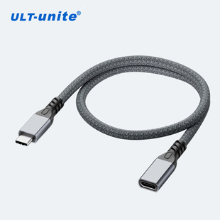 Многофункциональный двусторонний кабель USB3.2 для передачи данных USB-C, плетеный кабель USB-C «папа-мама», 100 Вт, удлинительный кабель для быстрой зарядки, 20G