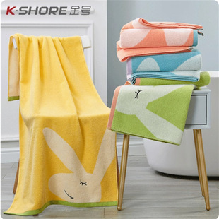 Wholesale gold class a cotton bath towel soft absorbent cartoon KA0229 beach towel 140*72 a generation of hair