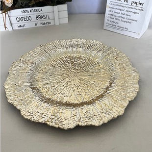 European-style plate high-value fruit plate wholesale gift to send customers fruit plate home gold and silver rose gold decorative plate