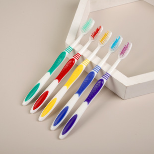 Adult soft bristle toothbrush non-slip handle glue injection household big head toothbrush travel folk style soft bristle toothbrush for men and women