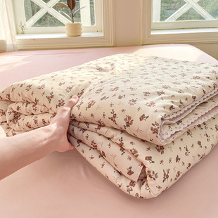 New Class A Pure Cotton Knitted Cotton Summer Cool Quilt Washable Soybean Fiber Air-conditioning Quilt Children's Summer Cool Quilt Wholesale 1