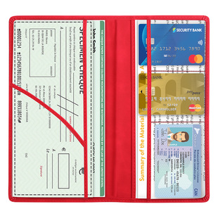 New Multi-function Car ID Holder Passport Card Bag Cross-border Air Ticket Storage Simple