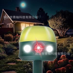 Трансграничный Амазонка четыре огненные огни на солнечной энергии животных огненный огненный отпугиватель птиц ультразвуковой отпугиватель мыши