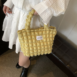 New Cloud Bubble Folded Bag Commuter All-match Handbag Simple Large Capacity Summer Korean Style Ins Women's Bag