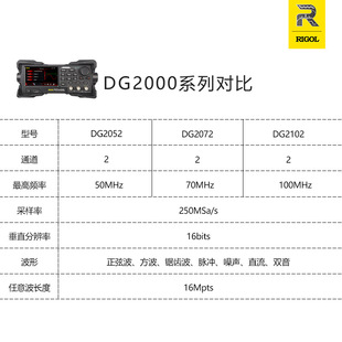 RIGOL Puyuan DG2052 Function Arbitrary WaveforM Generator DG2072 Multi-function DG2102 Frequency 100M
