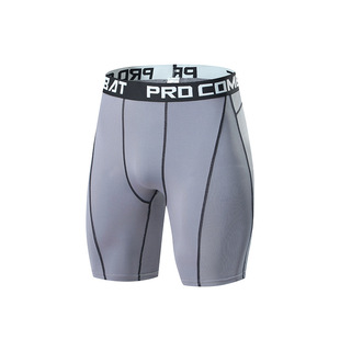 Foreign Trade Explosions Sports Fitness Pants Shorts Tight High Elastic Quick-drying Running Basketball Training Fitness Pants Base Five Points
