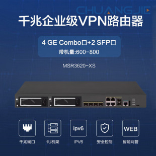 H3C MSR3620-XS Маршрутизатор шлюза VPN с интеллектуальным управлением сетью IPV6 на 800 машин